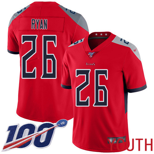 Tennessee Titans Limited Red Youth Logan Ryan Jersey NFL Football 26 100th Season Inverted Legend